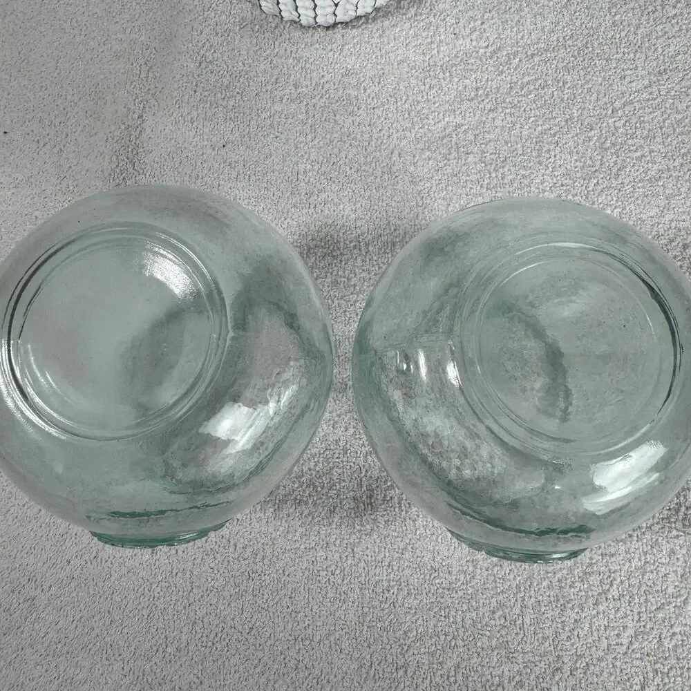 Spanish Recycled Stamped Glassware Collection Set Of 2 - Picture 9 of 9